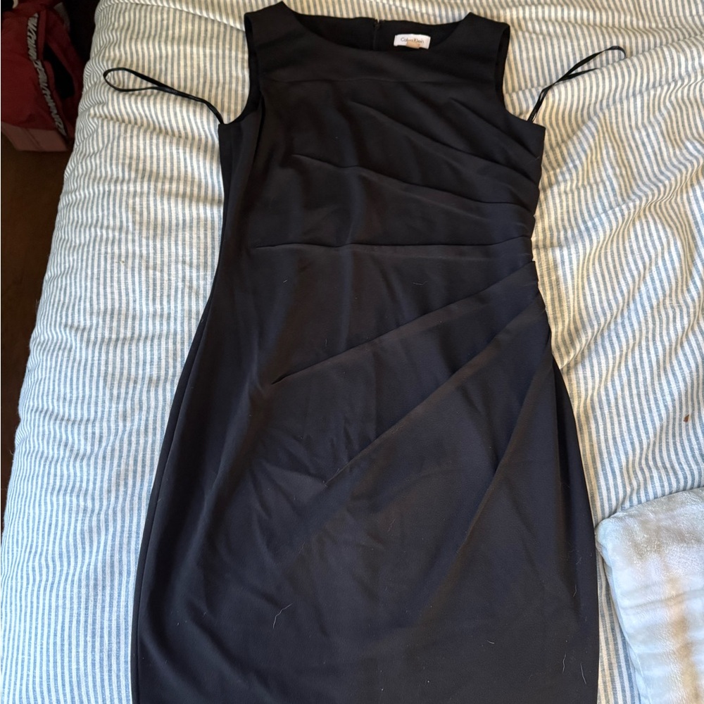 Sleveless Size 12 Calvin Klein Black Cocktail Dress (gently used)